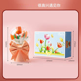 Hot Sale Creative Mini Particle Artificial Flower Model Toy and Electronic Toy Gift Box Bouquet Flower Building Block Set